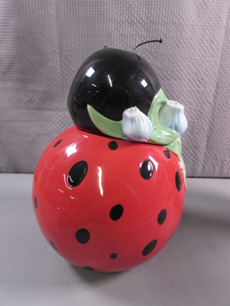 LADYBUG COOKIE JAR & PLANTER