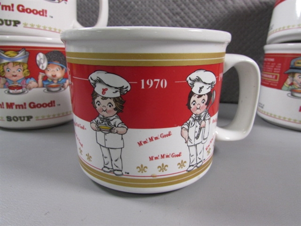 CAMPBELLS SOUP MUGS & SALT & PEPPER SHAKERS