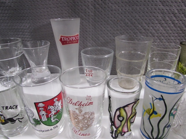 LARGE COLLECTION OF SHOT GLASSES