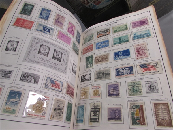 3 ALBUM SET OF POSTAGE STAMPS