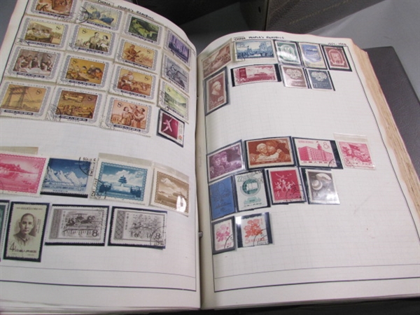 3 ALBUM SET OF POSTAGE STAMPS