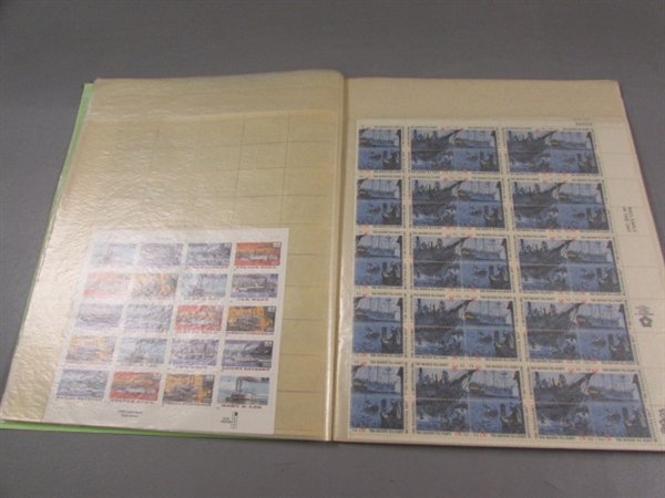 WHITE ACE MINT SHEET POSTAGE STAMP FILE W/STAMPS