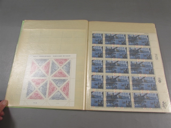 WHITE ACE MINT SHEET POSTAGE STAMP FILE W/STAMPS