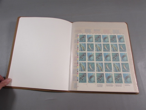 MINT SHEET FILE POSTAGE STAMP FILE W/STAMPS