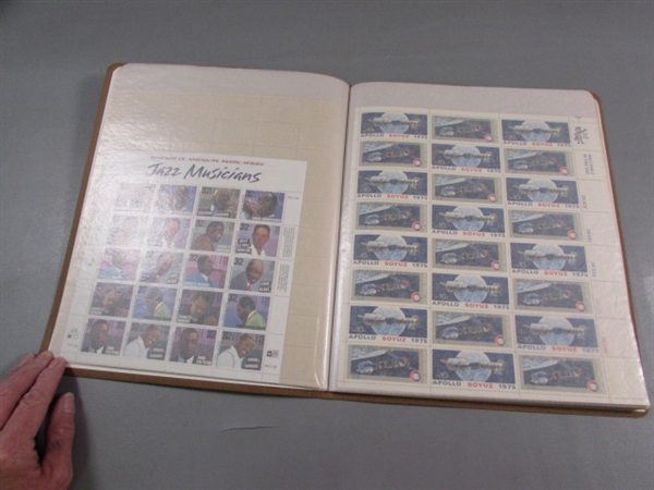 MINT SHEET FILE POSTAGE STAMP FILE W/STAMPS