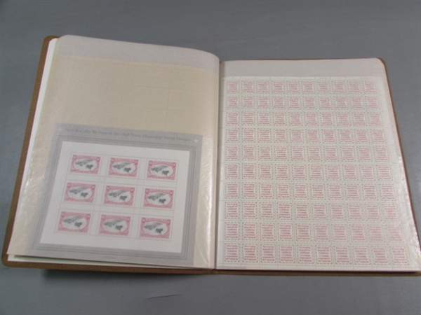 MINT SHEET FILE POSTAGE STAMP FILE W/STAMPS