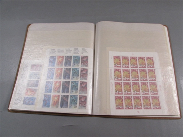 MINT SHEET FILE POSTAGE STAMP FILE W/STAMPS