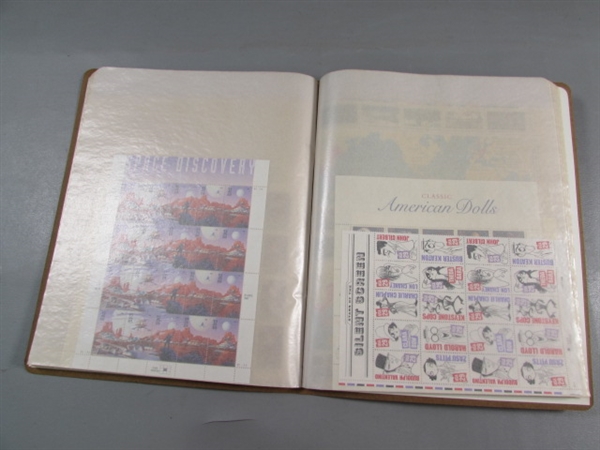 MINT SHEET FILE POSTAGE STAMP FILE W/STAMPS