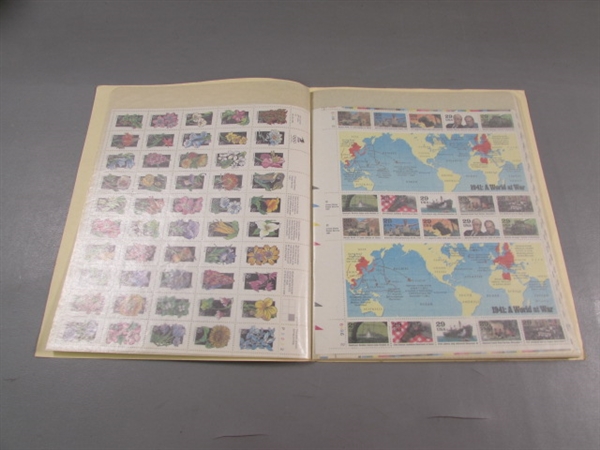 US MINT SHEET FILE FOR POSTAGE STAMPS W/STAMPS