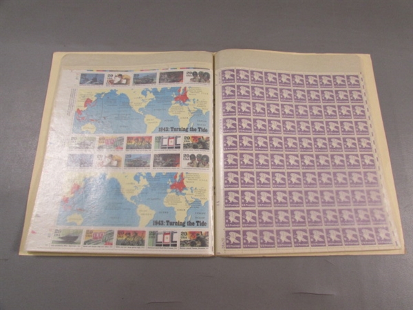 US MINT SHEET FILE FOR POSTAGE STAMPS W/STAMPS