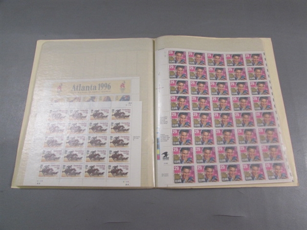 US MINT SHEET FILE FOR POSTAGE STAMPS W/STAMPS