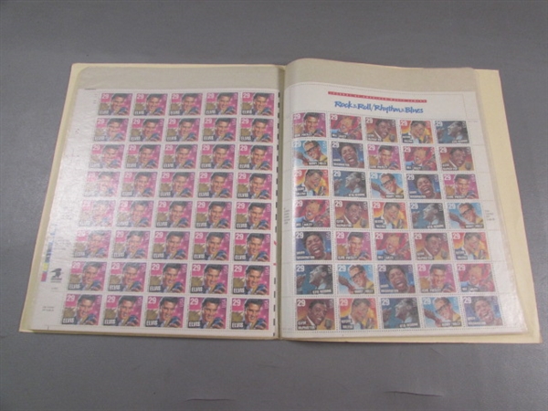 US MINT SHEET FILE FOR POSTAGE STAMPS W/STAMPS