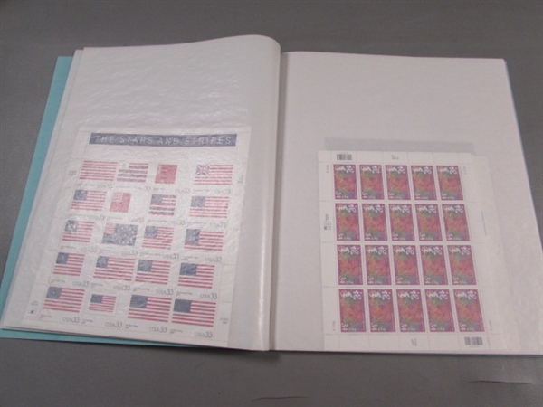 G&K MINT SHEET FILE FOR POSTAGE STAMPS W/STAMPS