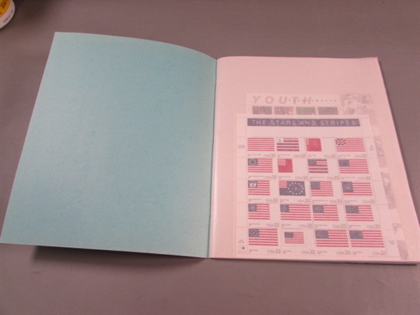 G&K MINT SHEET FILE FOR POSTAGE STAMPS W/STAMPS