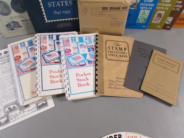 LARGE COLLECTION OF SUPPLIES FOR STAMP COLLECTING