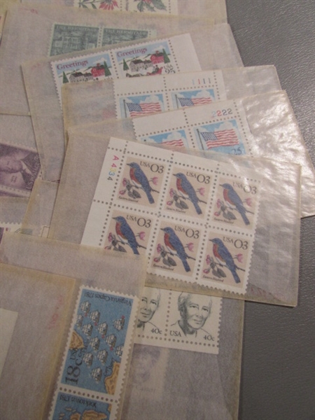 BOXES & GLASSINE ENVELOPES OF POSTAGE STAMPS FROM AROUND THE WORLD