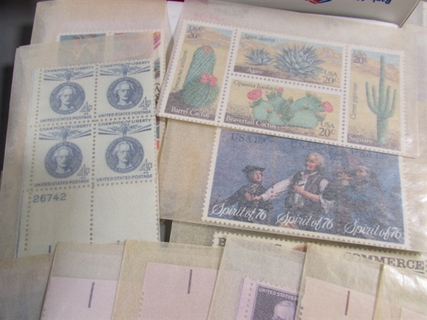 BOXES & GLASSINE ENVELOPES OF POSTAGE STAMPS FROM AROUND THE WORLD