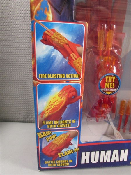 FANTASTIC 4 - HUMAN TORCH DRESS UP KIT & THING FEET - NEW