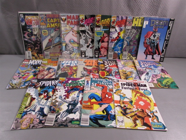 VINTAGE MARVEL COMICS - SPIDERMAN, SILVER SURFER, WOLVERINE & MORE