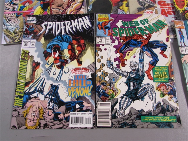 VINTAGE MARVEL COMICS - SPIDERMAN, SILVER SURFER, WOLVERINE & MORE