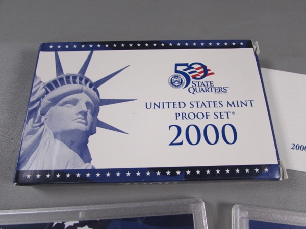 2000 UNITED STATES MINT PROOF SET & STATE QUARTERS