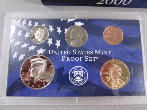 2000 UNITED STATES MINT PROOF SET & STATE QUARTERS