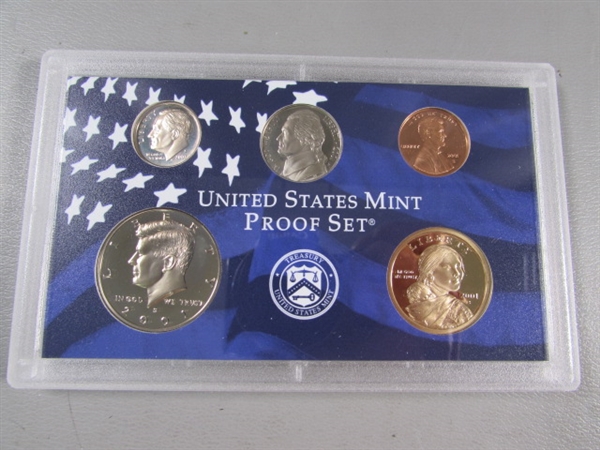 2001 UNITED STATES MINT PROOF SET & STATE QUARTERS