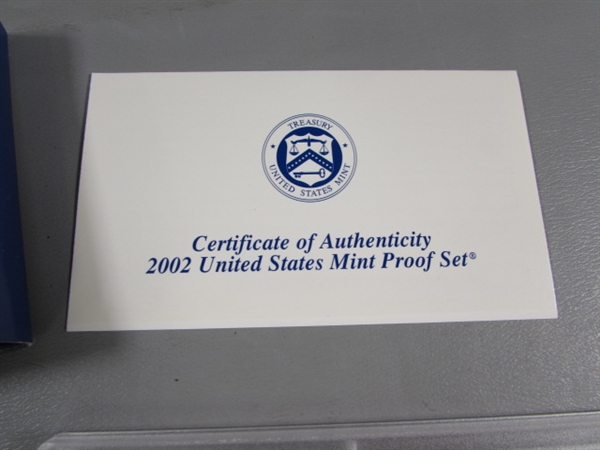 2002 UNITED STATES MINT PROOF SET & STATE QUARTERS