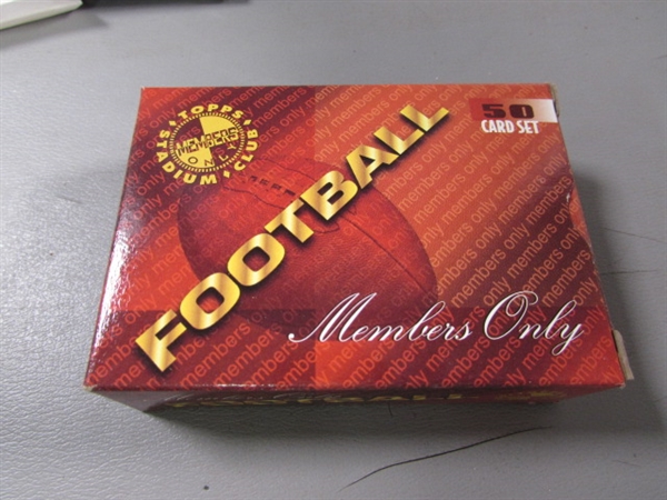 VARIOUS FOOTBALL TRADING CARDS - TRIPLE ROW BOX PLUS OTHERS