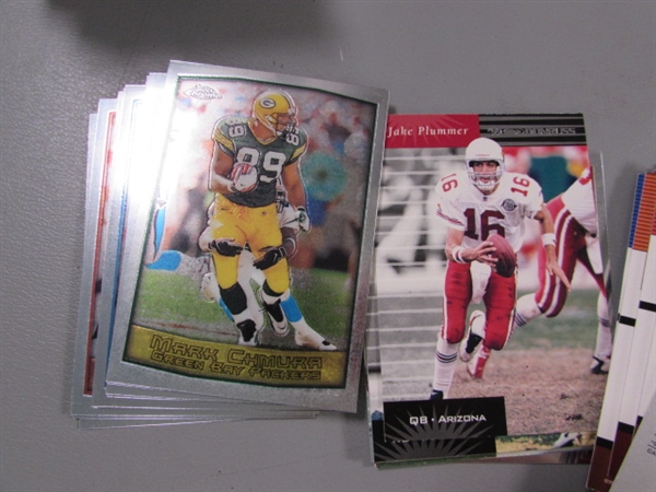 VARIOUS FOOTBALL TRADING CARDS - TRIPLE ROW BOX PLUS OTHERS