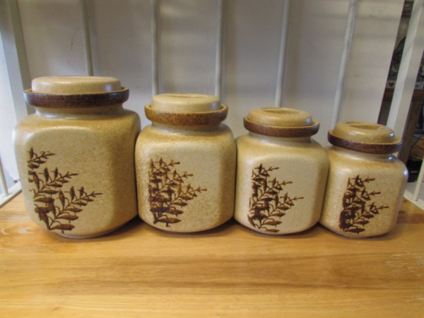 STONEWARE CANISTER SET