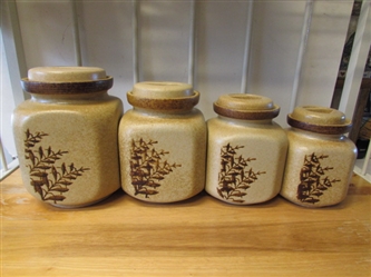 STONEWARE CANISTER SET