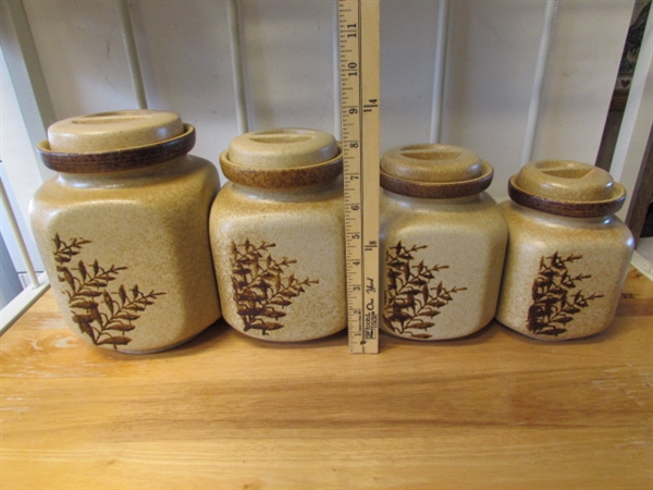 STONEWARE CANISTER SET