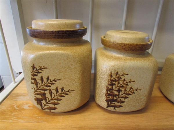 STONEWARE CANISTER SET