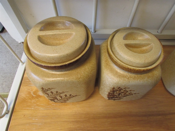 STONEWARE CANISTER SET