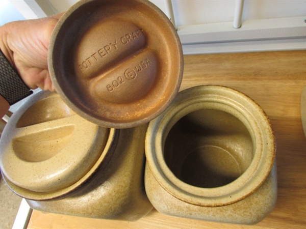 STONEWARE CANISTER SET