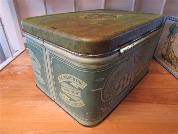 VINTAGE HOLLY HOBBIE LUNCHBOX, TIN BREADBOX & WALL HANGING