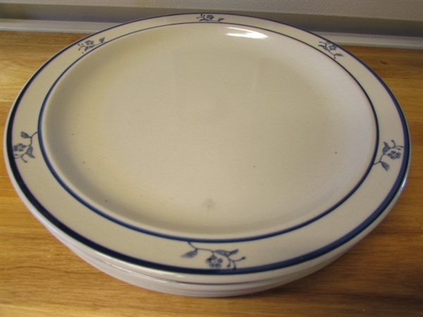 WHITE & BLUE DINNERWARE