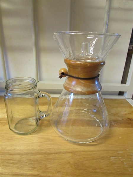 COFFEE TIME - COFFEE MAKER, CUPS, CANISTER, GRINDER & MORE