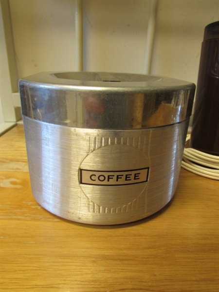 COFFEE TIME - COFFEE MAKER, CUPS, CANISTER, GRINDER & MORE