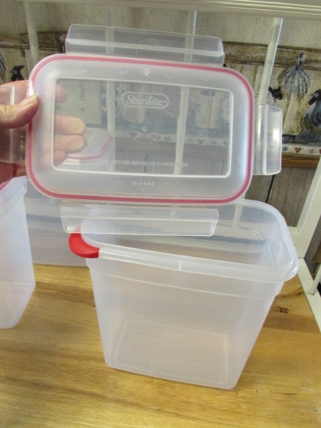 SALAD SPINNER, TUPPERWARE & STORAGE CONTAINERS