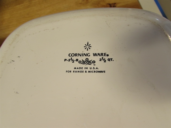 CORNING WARE BAKEWARE CORNFLOWER