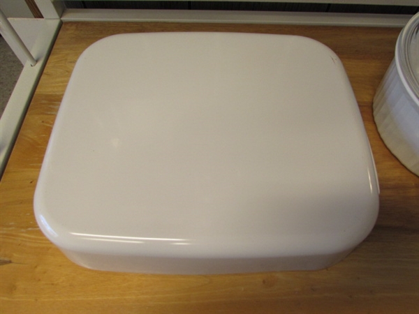 PURE WHITE CORNINGWARE BAKING DISHES