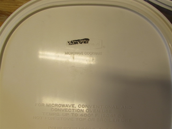 RUBBERMAID MICROWAVE COOKWARE