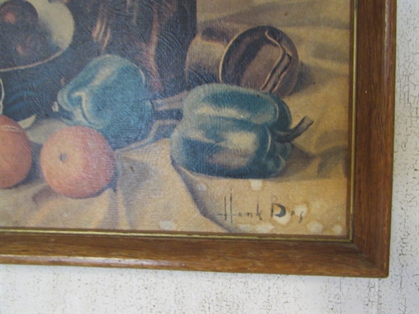 PAIR OF STILL LIFE PRINTS - FRUITS & VEGGIES