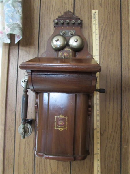 ANTIQUE DANISH WALL TELEPHONE