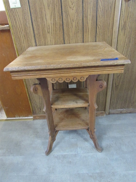 ANTIQUE EASTLAKE SIDE TABLE