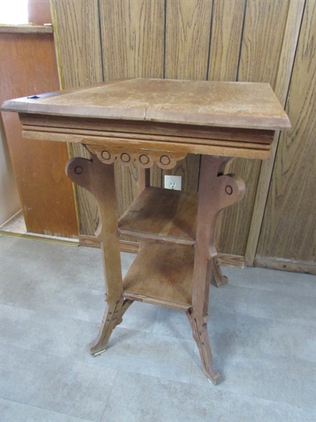 ANTIQUE EASTLAKE SIDE TABLE