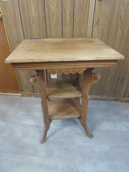 ANTIQUE EASTLAKE SIDE TABLE