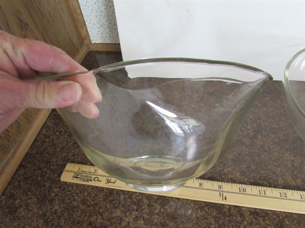 MORE CLEAR GLASS SERVING BOWLS & DISHES